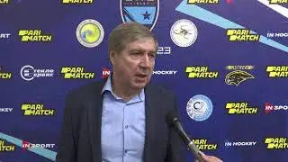 Сергей Старыгин после второго матча "Ястребы" - "Барыс" (17.12.2022)