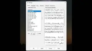 Python Font Setting