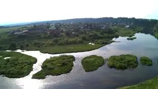 Село Чусовое. Свердловская область. Полет на квадрокоптере