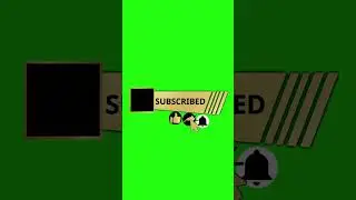 Golden YouTube Subscribe Button Green Screen ।। No Copyright #habibur_rahman