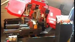 10" X 10" AMADA  HA250W FULLY AUTOMATIC HYDRAULIC HORIZONTAL BAND SAW