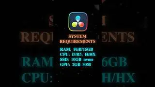 ✂️ DaVinci Resolve System Requirements (free & paid) 