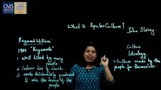 Topic: What is Popular Culture???- Lecture 2 I Selin Samuel I Dept. of English