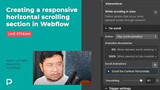 Creating a responsive horizontal scrolling section in Webflow - Tutorial