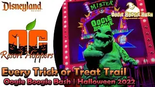 Every Trick or Treat Trail at Oogie Boogie Bash | Disney California Adventure | Halloween 2022