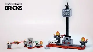 Lego Super Mario 71364 Whomp’s Lava Trouble with 71376 Thwomp Drop Speed Build