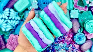ANTI - STRESS Calming Relaxing ASMR SOAP for Anxiety Relief - crushing breaking starch glitter foam 