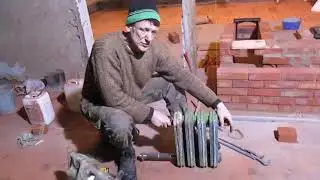 How to build a stove in a house. Part 3 (Boiler installation).