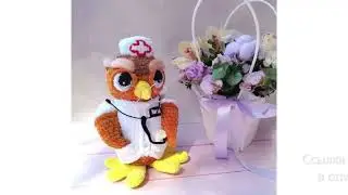 МК по вязанию амигуруми Сова Доктор крючком. Автор: Дина Бондарь