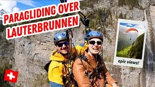 PARAGLIDING OVER LAUTERBRUNNEN | Staring in Mürren over the Lauterbrunnen Valley | FULL POV FOOTAGE