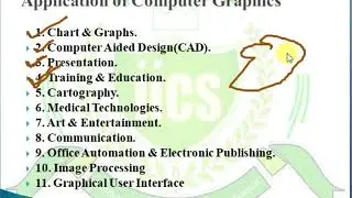 Computer Graphics | Lecture-6 | Application of Computer Graphics | IICS COLLEGE |