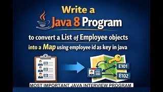 Write a Java 8 program to convert a List of Employee objects into a Map using employeeId as key