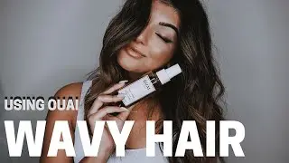 NO FRIZZ?!  WAVY HAIR TUTORIAL | Using OUAI