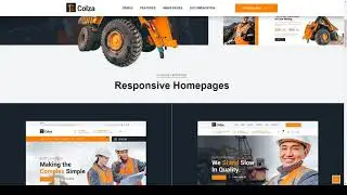 Colza - Mining and Industry WordPress Theme engineering industry coal