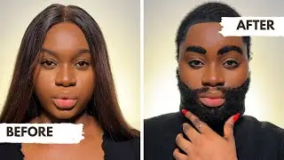Fake Beard Makeup Transformation 😍 Beginner Friendly| Easy #viralcontent #SFXMakeup #SFX