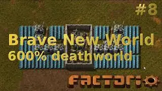 Factorio Brave New World on hardcore mode - 600% deathworld - #8 going to 1.5k SPM and 0.015 FPS :-P