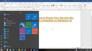 How to Empty Your Recycle Bin on a Schedule on Windows 10