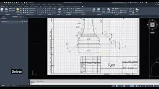AutoCAD Tutorial : How to draw a chess piece (castle)