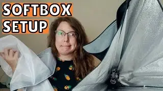 How To Set Up Soft Box Light (Neewer Softobx Setup / Hpusn Softbox Lighting Kit + others)