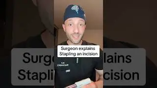 Some surgeons prefer to close an incision with staples! 