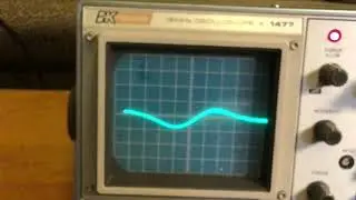 1965 Bassman Amp - clean output power tested on an oscilloscope using a guitar