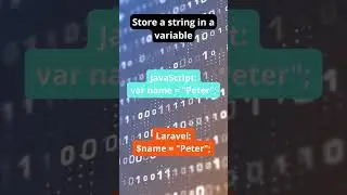 Store a string in a variable in Javascript and Laravel
