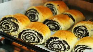 Любимые булочки с маком  Воздушные, мягкие и вкусные