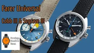 Premiere: Farer Universal Seagrave and Cobb monopusher chronographs GMT