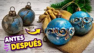 Diy transforma tus esferas/ Diy adorno navideño