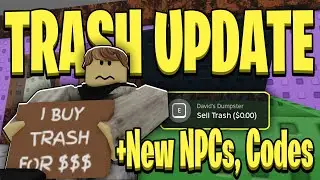 New UTS TRASH SYSTEM Update! (+NPCs, Codes) | Ultimate Town Sandbox Roblox