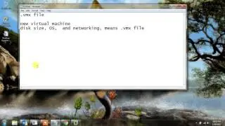 how to open  .vmx file in VMware Work Station virtual machine.