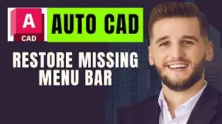 How To Restore Missing Menu Bar & Toolbars In Autocad