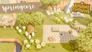 ACNH Springcore Decorating  // Backyard Camp