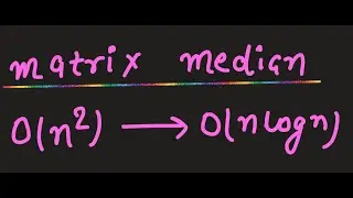 matrix median