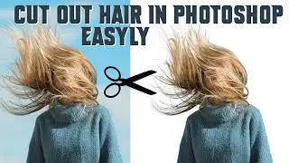 Easy way to cut out hair from background | Masking tutorial |hair masking|
