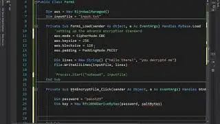 VB161-1 - VB.NET File Encryption - Part 1