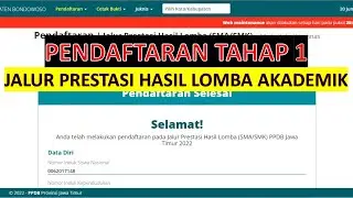PENDAFTARAN TAHAP 1 - Prestasi Hasil Lomba Juara 1/2/3 Akademik pada PPDB Tahun 2022