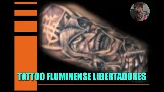 TATUAGEM DO FLUMINENSE, DUENDE VERDE E TAÇA LIBERTADORES