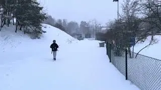 Heavy Snowfall Walk in Stockholm Sweden | Snow Storm in Sweden | Winter in Sweden