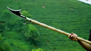 Scrap Metal Forged into a Spear