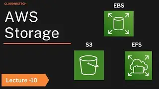 Lecture -10 | AWS Storage in Hindi | EBS, EFS, S3 Explained with Examples | 