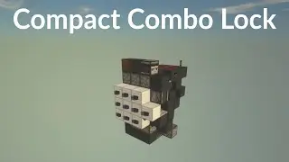 Minecraft Java/Bedrock | Tiny Combo Lock Tutorial