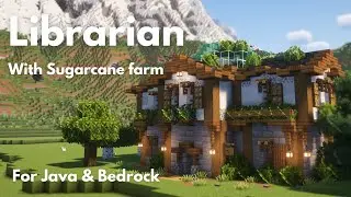 LIBRARIAN HOUSE & SUGARCANE FARM | Minecraft Tutorial | Java & Bedrock 26.1