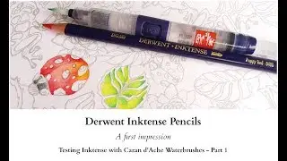 Derwent Inktense Pencils - A first impression - part 1