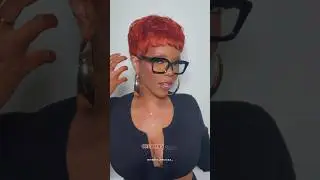 🥵 I HAD TO GO SHORT ❌ IT'S TOO 𝐇𝐎𝐓 FOR HAIR $14 SOFT COPPER PIXIE WIG #pixiehaircut  #gluelesswig