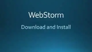 How to Download and Install WebStorm IDE