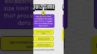 Question 10 | Apex Interview Questions #salesforce #quiz #interview #question