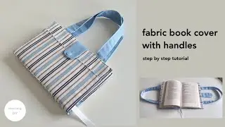 DIY fabric book cover | How to make fabric book cover