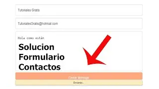 Formulario de Contactos Blogger | Solución Error envió mensaje detenido