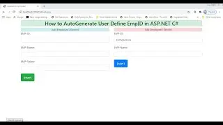 Auto Generate Unique ID in SQL Server ASP.NET C# | CODERBABA